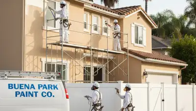 Professional painter providing interior painting services in Anaheim, CA