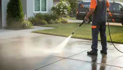 Concrete pressure cleaning service in Anaheim, CA for driveways, patios, and walkways