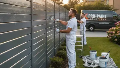 Fence painting in Anaheim, CA for durable sun and moisture protection