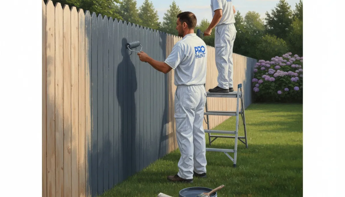 Fence painting in Anaheim, CA for durable weather protection and a fresh, professional finish