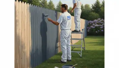 Fence painting in Anaheim, CA for durable weather protection and a fresh, professional finish