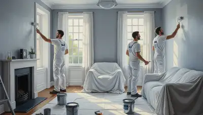 Interior house painting in Anaheim, CA by Anaheim Paint Pros for lasting, professional results