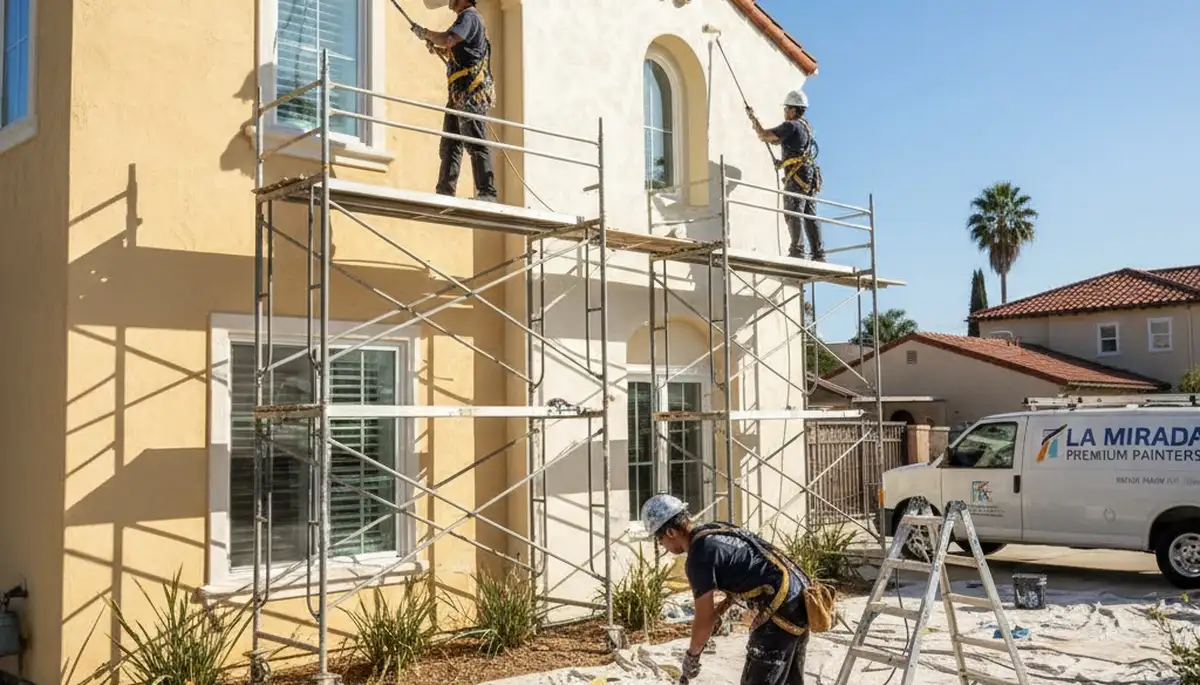 Painting contractor in Anaheim, CA providing professional interior and exterior home painting services