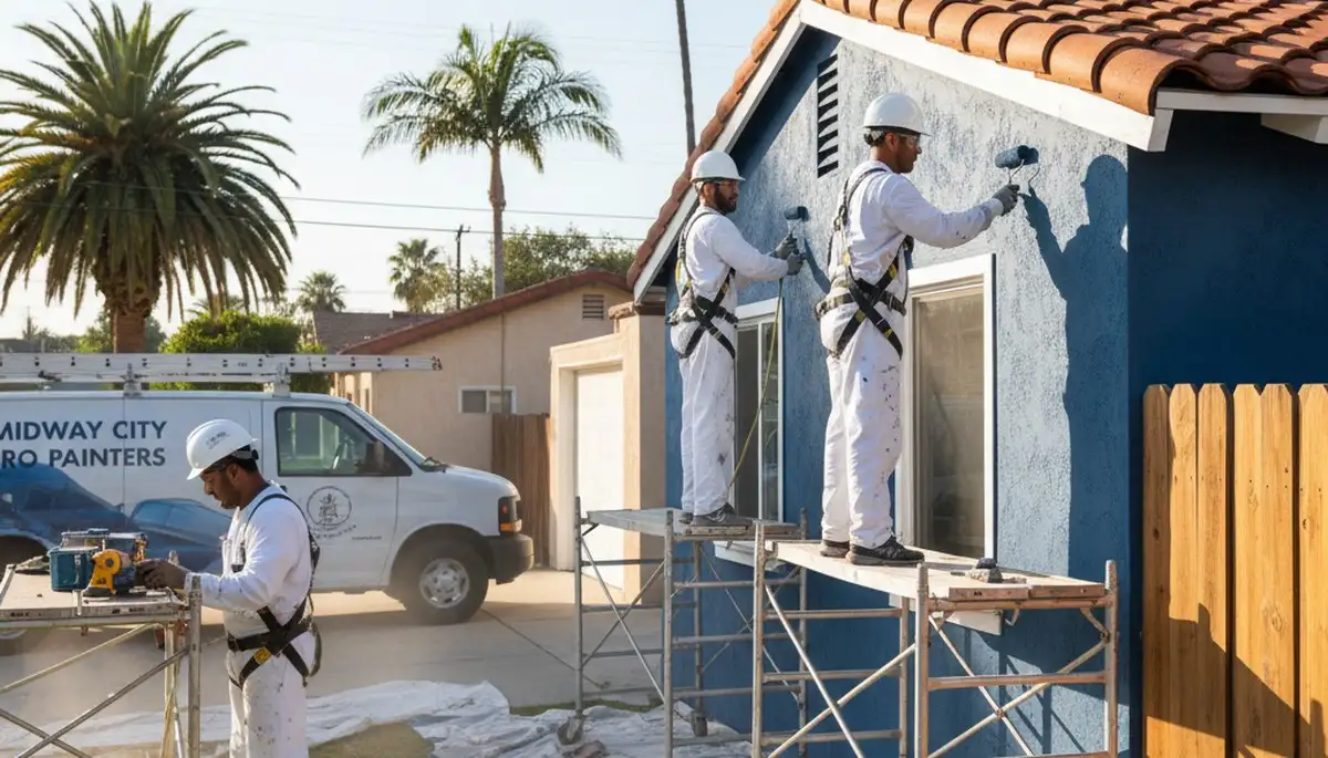 Painting crew in Anaheim, CA providing professional residential and commercial painting services