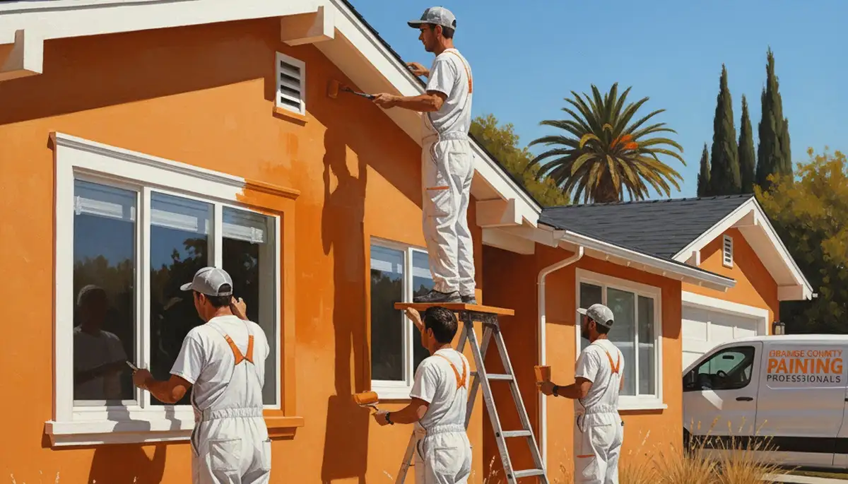 Painting contractor team serving Anaheim, CA for interior and exterior home painting services
