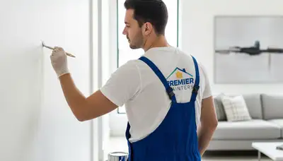 Paint touch-up service in Anaheim, CA for faded stucco and interior wall repairs
