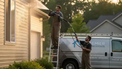 Vinyl siding pressure cleaning in Anaheim, CA by Anaheim Paint Pros to restore curb appeal and remove buildup