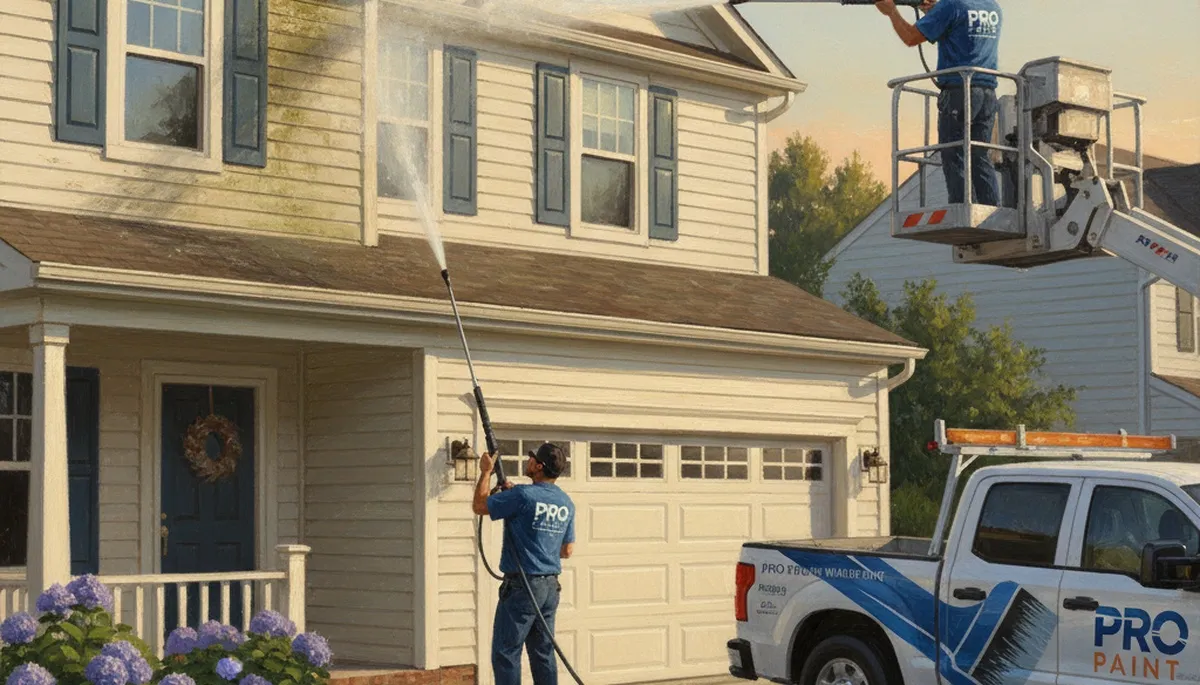 Vinyl siding pressure cleaning in Anaheim, CA for a clean, curb-appeal boost