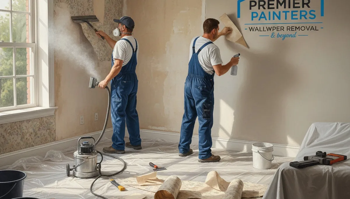 Anaheim, CA wallpaper removal service preparing walls for paint by Anaheim Paint Pros