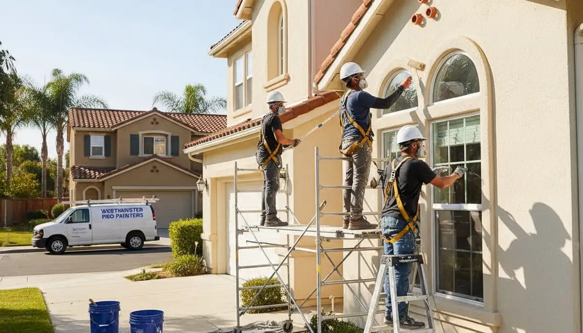 Painting company team in Anaheim, CA providing professional residential and commercial painting services